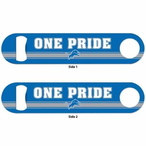 Detroit Lions Blue Metal Bottle Opener 2-Sided