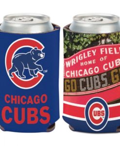 Chicago Cubs 12 oz Blue Wrigley Stadium Can Cooler Holder