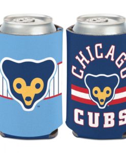 Chicago Cubs 12 oz Blue Cooperstown Can Cooler Holder