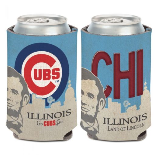 Chicago Cubs 12 oz Blue License Plate Can Cooler Holder