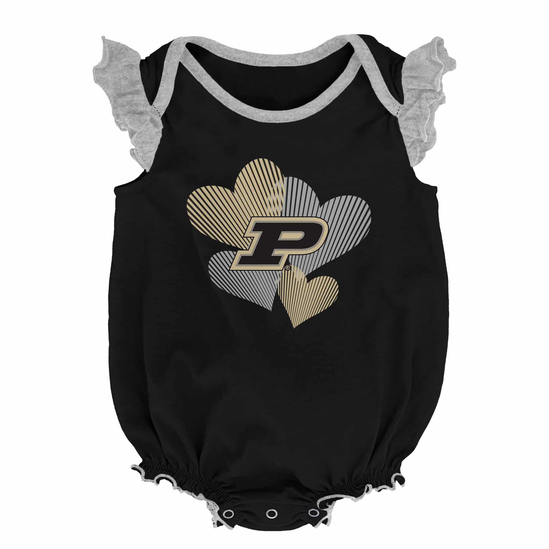 Purdue Boilermakers Baby Girl 2 Pack Onesie Creeper Set - Detroit Game Gear