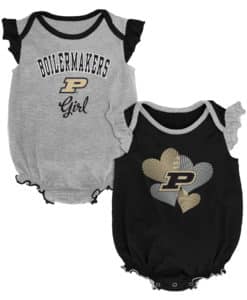 Purdue Boilermakers Baby Girl 2 Pack Onesie Creeper Set