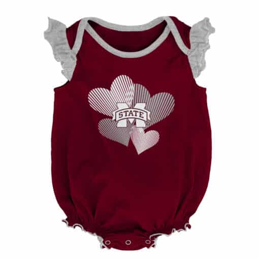 Mississippi State Bulldogs Baby Girl 2 Pack Onesie Creeper Set - Image 2