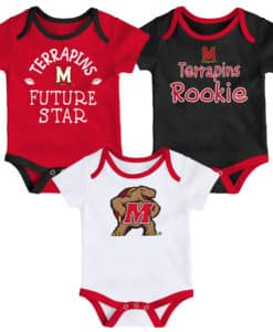 Maryland Terrapins Baby 3 Pack Future Star Onesie Creeper Set