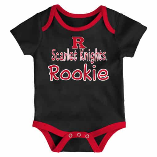 Rutgers Scarlet Knights Baby 3 Pack Future Star Onesie Creeper Set - Image 3