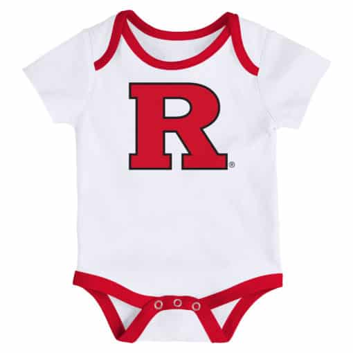 Rutgers Scarlet Knights Baby 3 Pack Future Star Onesie Creeper Set - Image 4