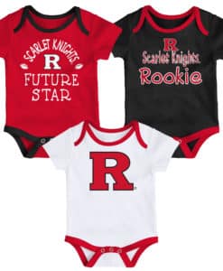 Rutgers Scarlet Knights Baby 3 Pack Future Star Onesie Creeper Set