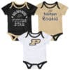 Purdue Boilermakers Baby 3 Pack Future Star Onesie Creeper Set