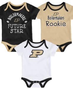 Purdue Boilermakers Baby 3 Pack Future Star Onesie Creeper Set