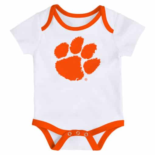 Clemson Tigers Baby 3 Pack Future Star Onesie Creeper Set - Image 4