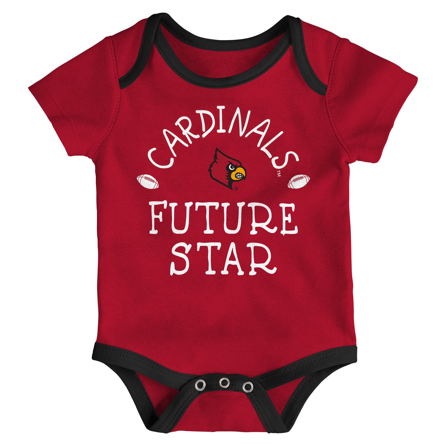 Infant Louisville Cardinals Creeper Set Baby Snapsuit Set