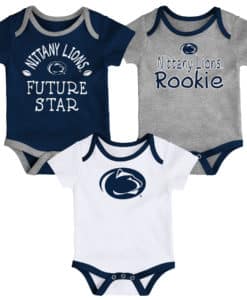 Penn State Nittany Lions Baby 3 Pack Future Star Onesie Creeper Set