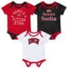 UNLV Rebels Baby 3 Pack Future Star Onesie Creeper Set