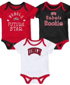 UNLV Rebels Baby 3 Pack Future Star Onesie Creeper Set