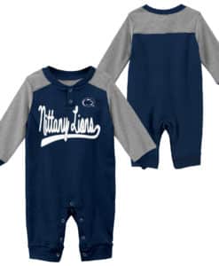 Penn State Nittany Lions Baby Navy Scrimmage Long Sleeve Coverall