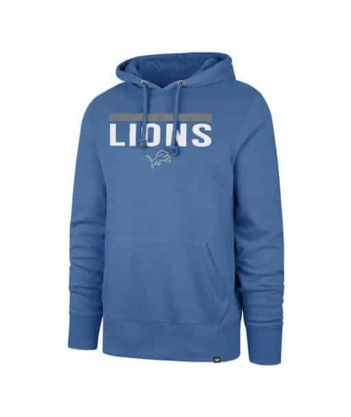 Detroit Lions 47 Brand Men's Blue Raz Headline Pullover Hoodie