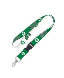 Boston Celtics Green White Lanyard With Detachable Buckle