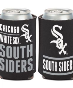 Chicago White Sox 12 oz Black Slogan Can Cooler Holder