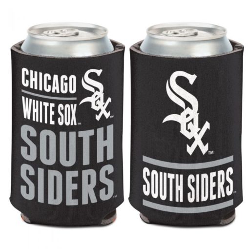 Chicago White Sox 12 oz Black Slogan Can Cooler Holder