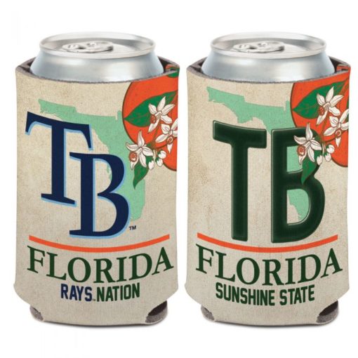 Tampa Bay Rays 12 oz State Plate Can Cooler Holder