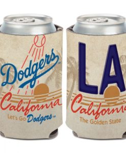 Los Angeles Dodgers 12 oz State Plate Can Cooler Holder