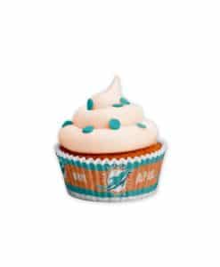 Miami Dolphins Baking Cups Large 50 Pack
