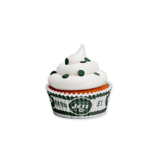 New York Jets Baking Cups Large 50 Pack