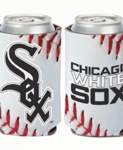 Chicago White Sox 12 oz Ball Design White Can Cooler Holder