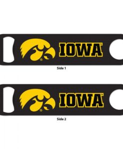 Iowa Hawkeyes Black Metal Bottle Opener 2-Sided