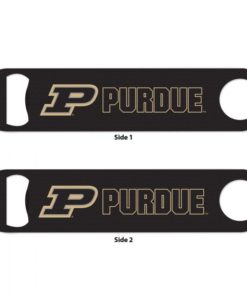 Purdue Boilermakers Black Metal Bottle Opener 2-Sided