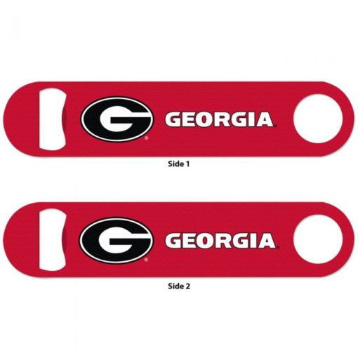 Georgia Bulldogs Red Metal Bottle Opener 2-Sided