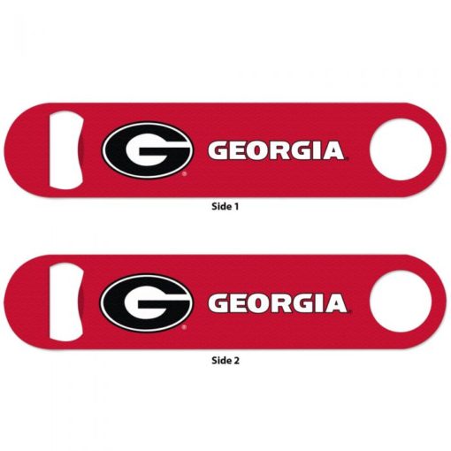 Georgia Bulldogs Red Metal Bottle Opener 2-Sided