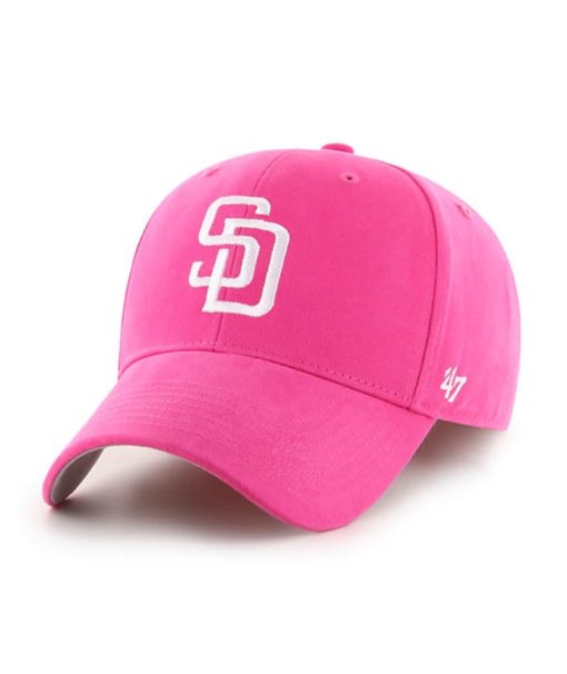 San Diego Padres YOUTH Girls 47 Brand Pink MVP Adjustable Hat