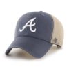 Atlanta Braves 47 Brand Vintage Navy MVP Mesh Snapback Hat