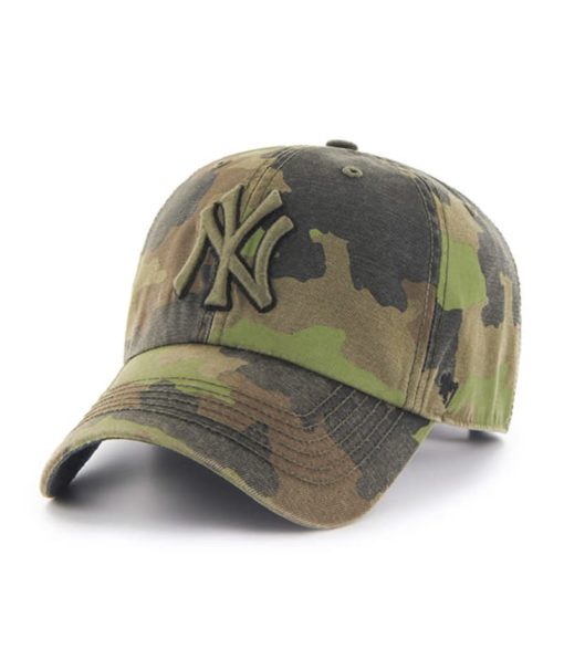 New York Yankees 47 Brand Camo Howitzer Clean Up Adjustable Hat