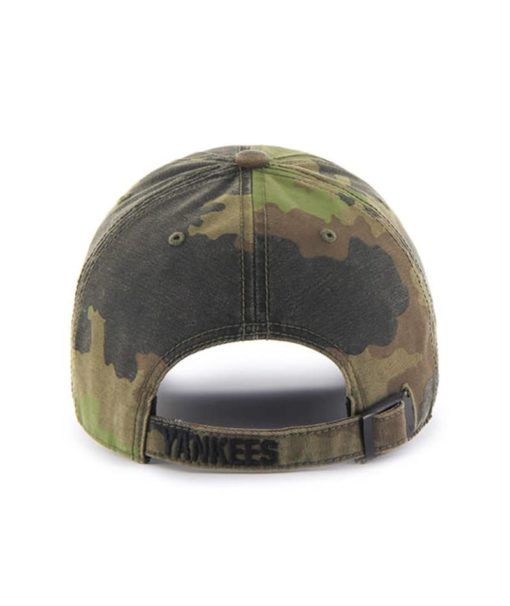 New York Yankees 47 Brand Camo Howitzer Clean Up Adjustable Hat - Image 2