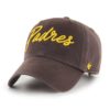 San Diego Padres Women's 47 Brand Brown Lyric Clean Up Adjustable Hat