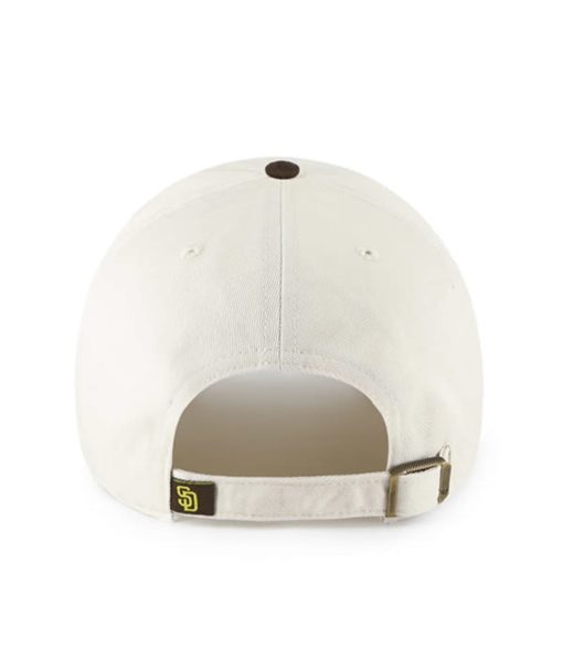 San Diego Padres 47 Brand Classic Bone Brown Clean Up Adjustable Hat - Image 2