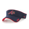 Atlanta Braves VISOR 47 Brand Navy Top Rope Adjustable Hat