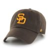 San Diego Padres 47 Brand Cooperstown Brown Clean Up Adjustable Hat