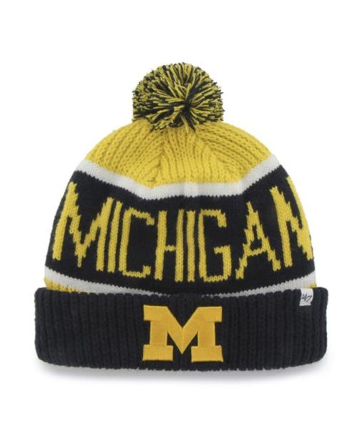 Michigan Wolverines 47 Brand Yellow Calgary Cuff Knit Hat