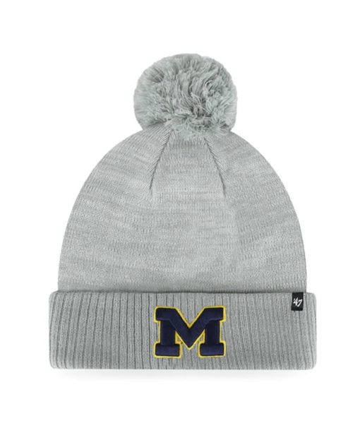 Michigan Wolverines 47 Brand Gray Cuff Knit Hat