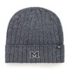 Michigan Wolverines 47 Brand Navy Dockside Cuff Knit Hat