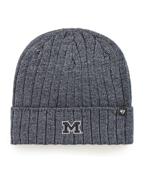 Michigan Wolverines 47 Brand Navy Dockside Cuff Knit Hat