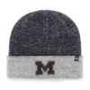 Michigan Wolverines 47 Brand Navy Hailstone Cuff Knit Hat