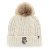 Wisconsin Badgers Women's 47 Brand White Cream Meeko Cuff Knit Hat
