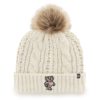 Wisconsin Badgers Women's 47 Brand White Cream Meeko Cuff Knit Hat