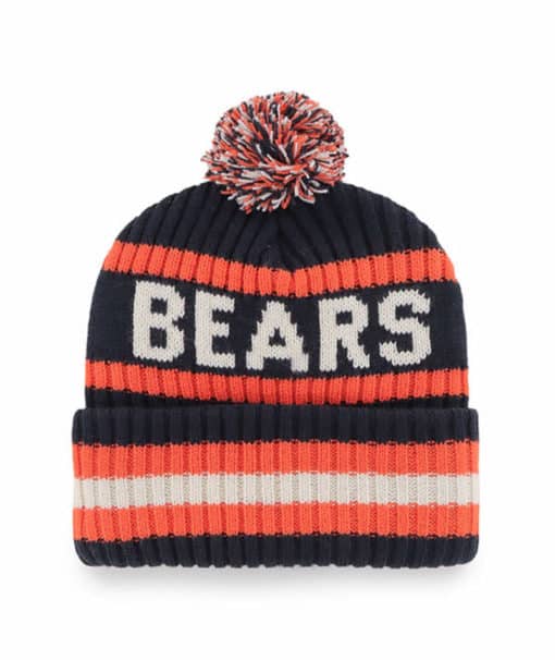 Chicago Bears 47 Brand Navy Bering Cuff Knit Hat - Image 2