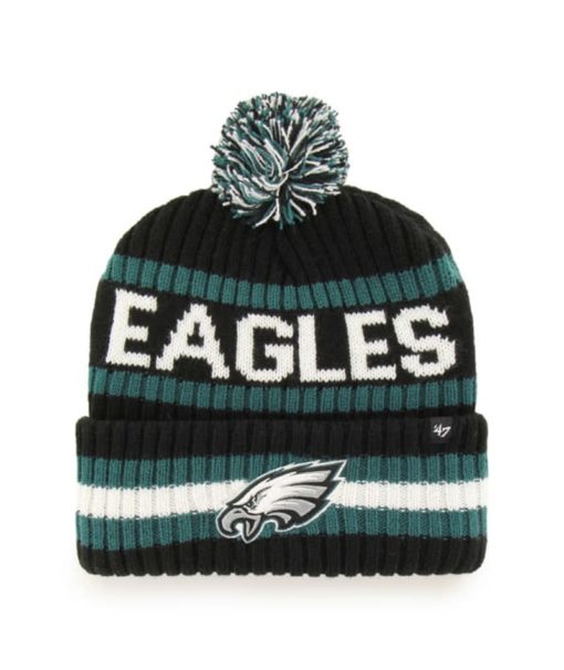 Philadelphia Eagles 47 Brand Black Bering Cuff Knit Hat