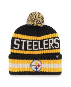 Pittsburgh Steelers 47 Brand Black Bering Cuff Knit Hat